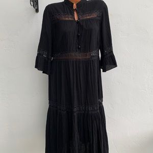 VTG TWO POTATO of Laguna Beach Maxi Dress Black M